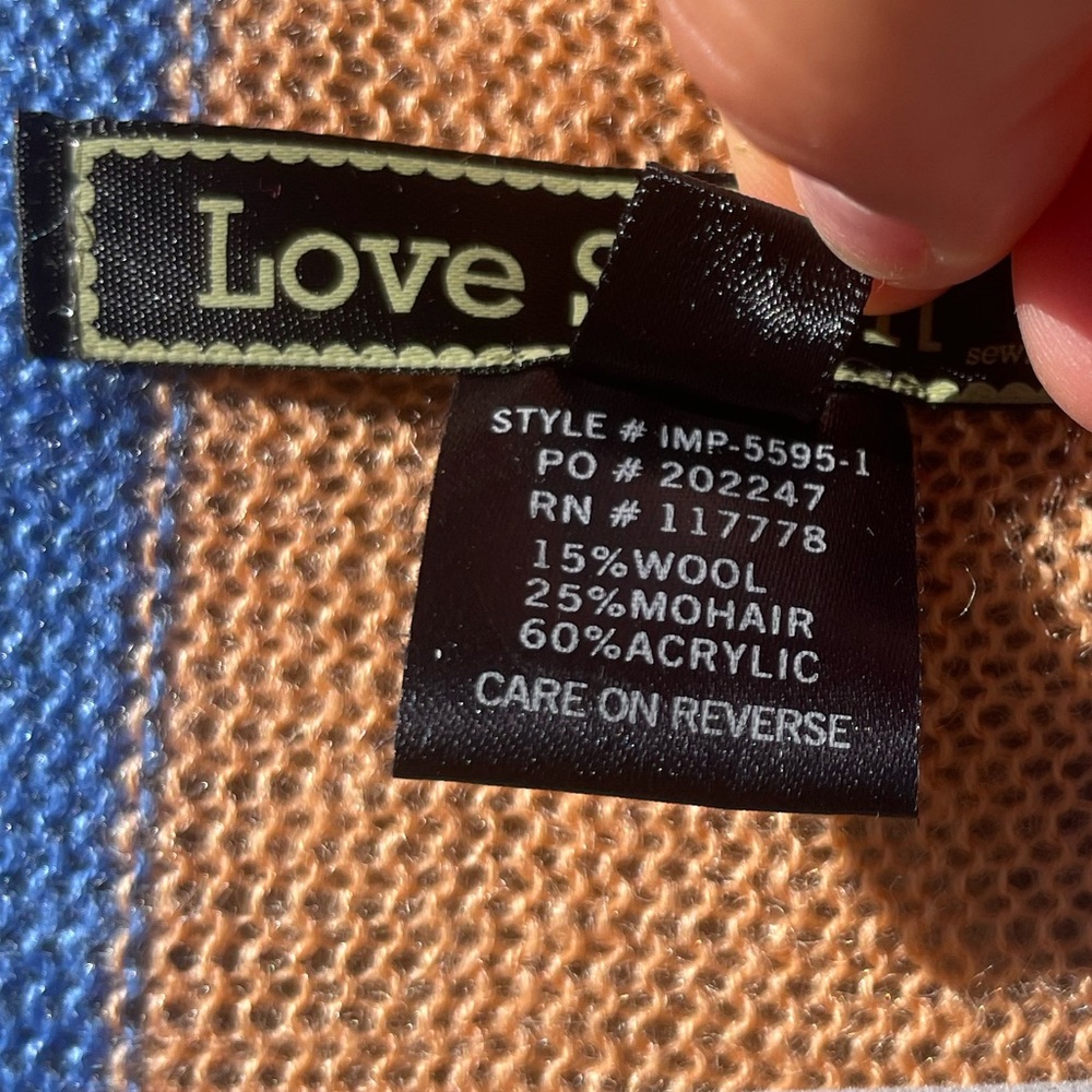 Love Stitch Striped Tassel Shall Cover Up Cardigan - Picture 4 of 4